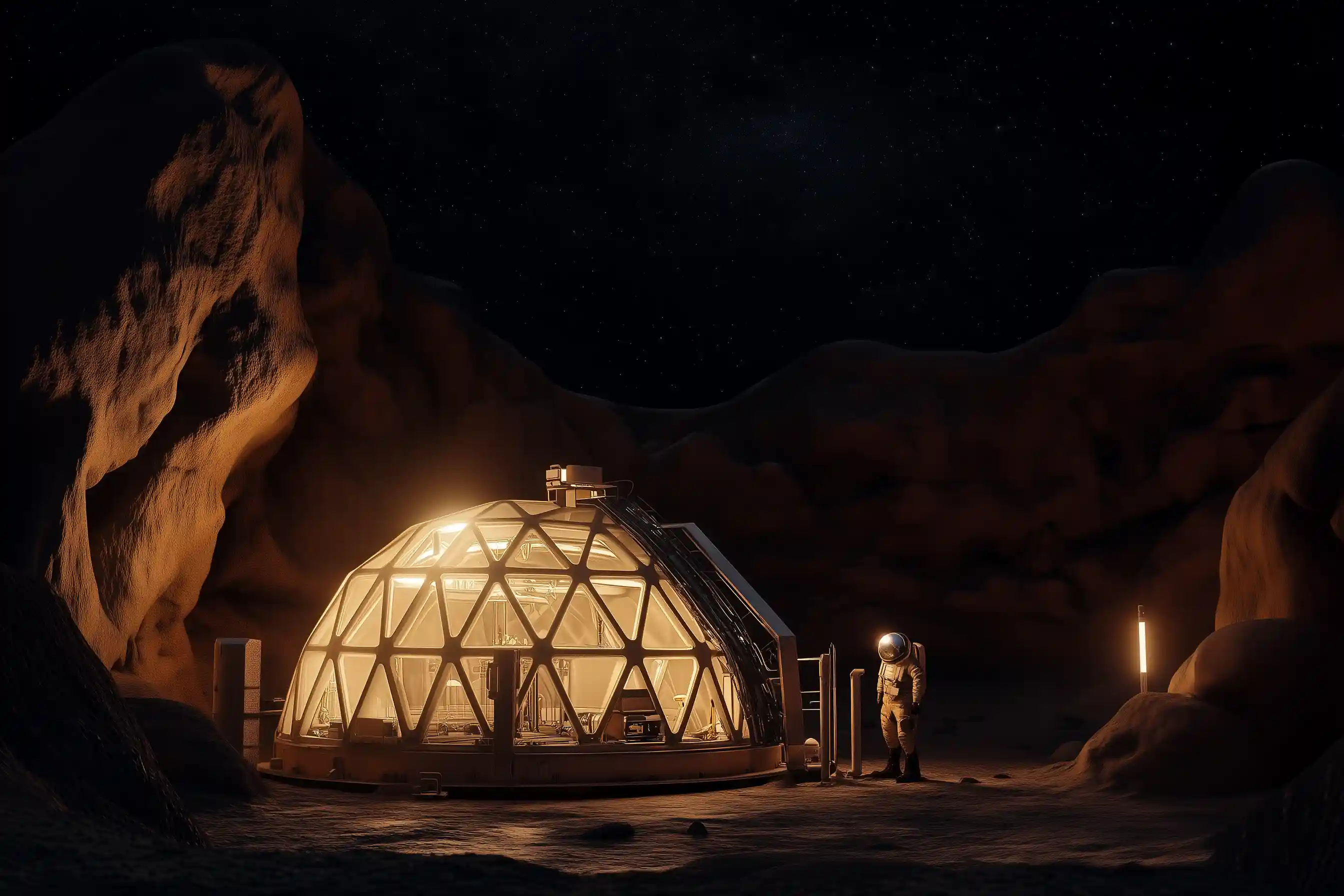 martian night 3d printed darkness